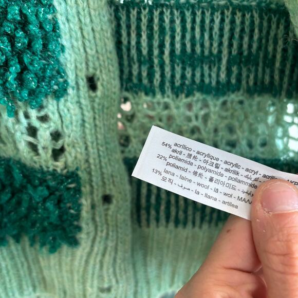 Zara Open Knit Textured Cardigan Sweater - Picture 4 of 8